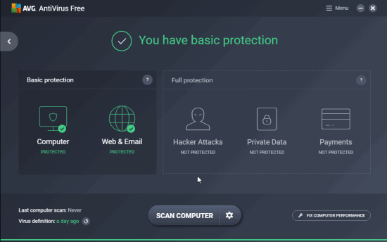 AVG free antivirus