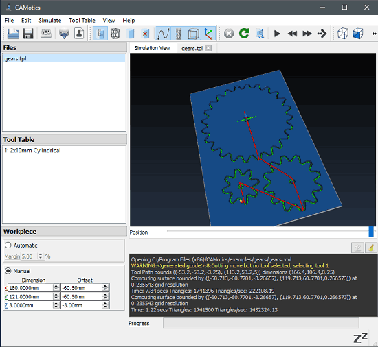 CAMotics in action