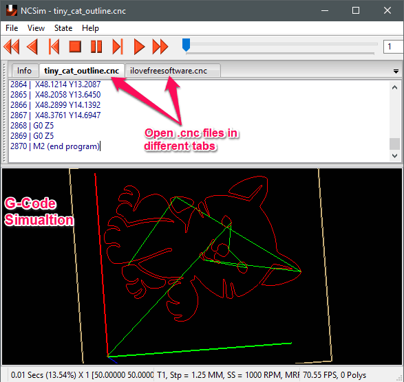 NCSim in its action