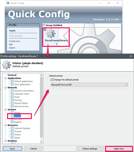 Quick configuration. System-config-Printer.