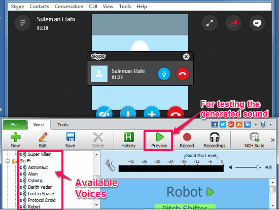 voxal voice changer on skype