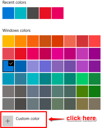 How To Set Custom Accent Color In Windows 10 Without Any Tool