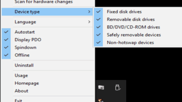 free windows software to remove devices from system tray- supported device types