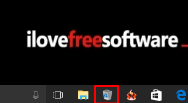 recycle bin added to windows 10 taskbar