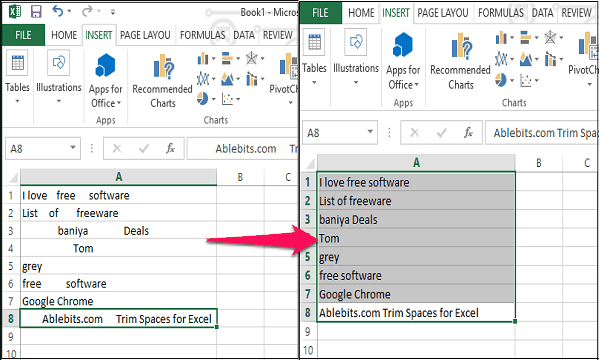 Remove All Leading Trailing Spaces From Excel Replace Multiple Spaces 