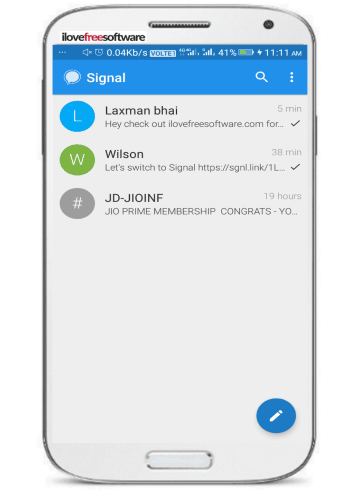 5 free open source messengers for Android to chat securely- signal private messenger