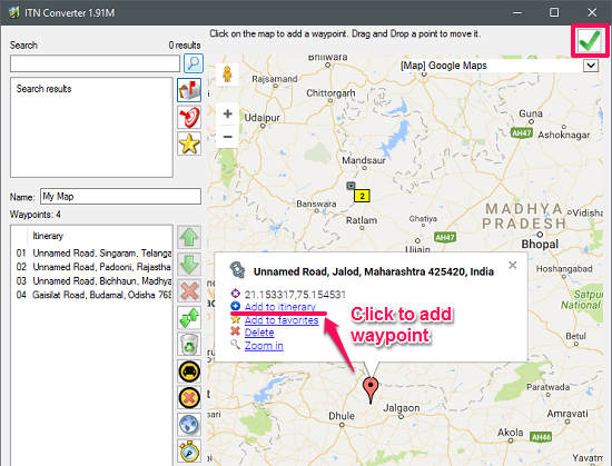 ITN Converter map adding_waypoint