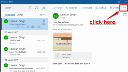 How To Save Any Email from Windows 10 Mail App To Desktop