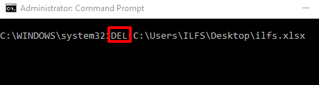 command to delete undeletable files