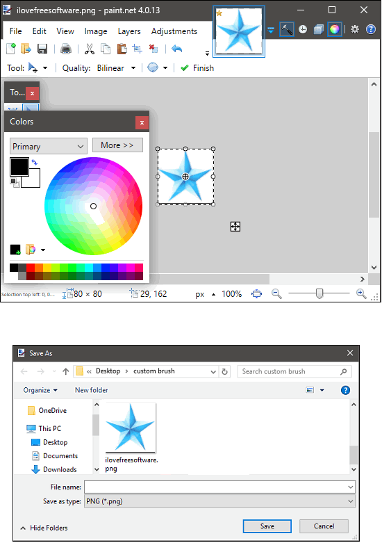 paint.net saving images