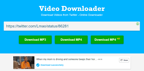 free twitter video downloader