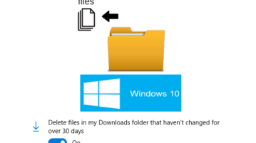 automatically delete files in downloads folder windows 10