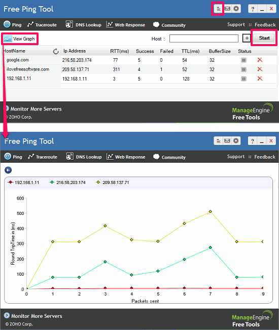 free ping tool ping multiple ip addresses