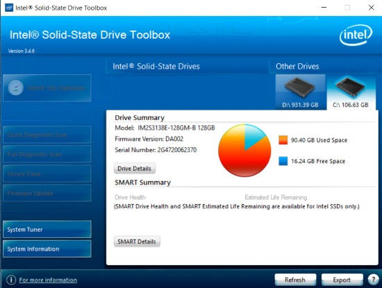 adata ssd toolbox system optimization