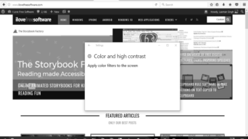 enable color filters in windows 10