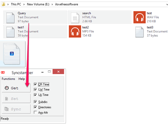 syncstamper multiple source files time stamp