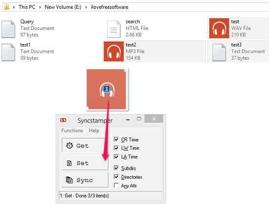 syncstamper one to multiple time stamps target