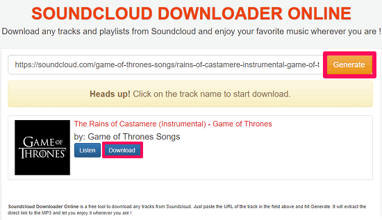 SOUNDCLOUD DOWNLOADER ONLINE