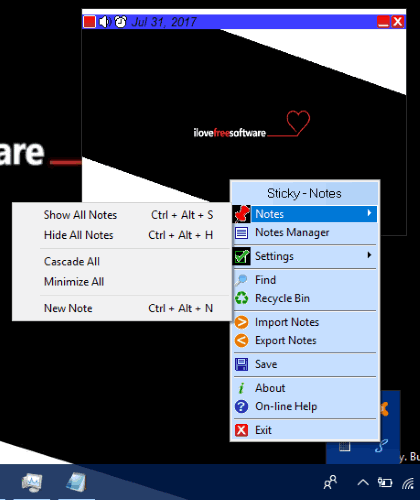 Sticky Notes software