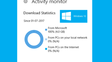 check total data consumption by windows updates and store app