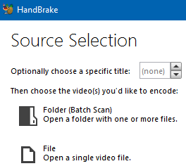 select source selection