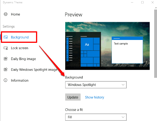 set options