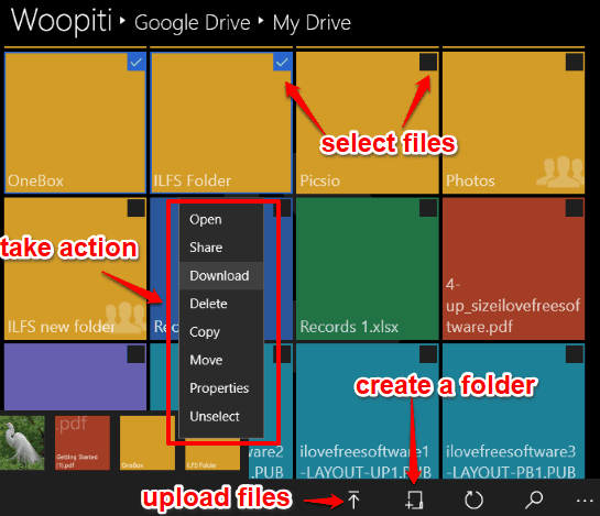 manage files