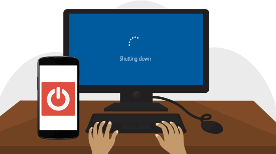 shutdown pc from pc