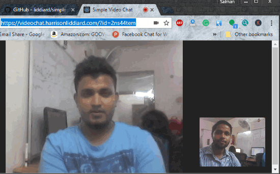 peer to peer video chat