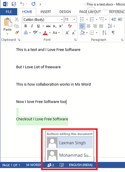 Collaborate in Word on Windows, Share Documents