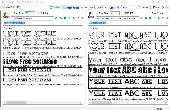 instaling FontViewOK 8.21