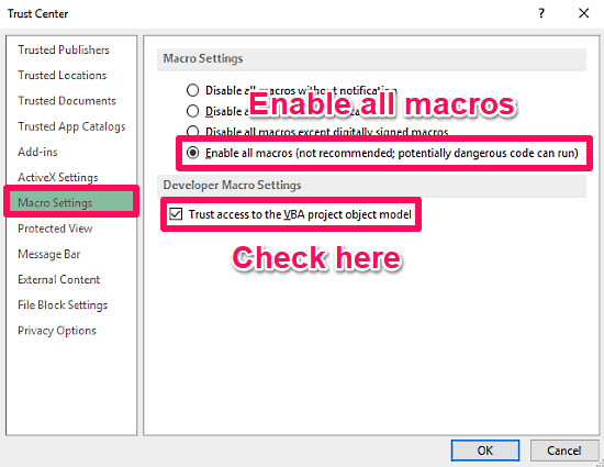 macros excel