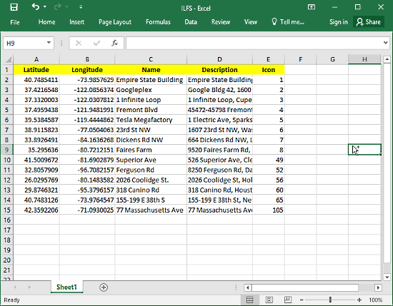 how-to-display-excel-data-on-map-excel-to-kml