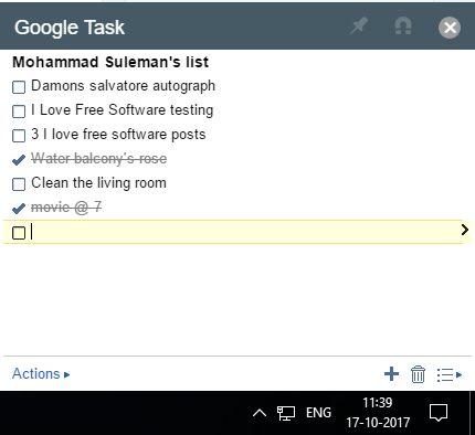 Free Open Source Google Tasks Client for Windows