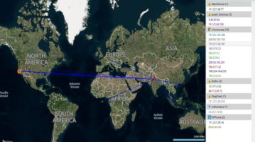 free Firewall Monitoring Tool with Real time Connections Mapping with Routes