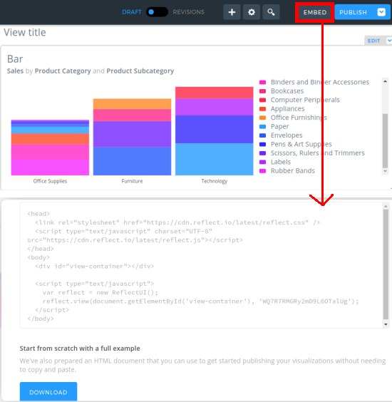 reflect io report created