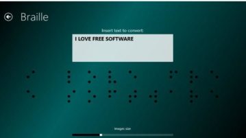 text to braille converter app for windows 10