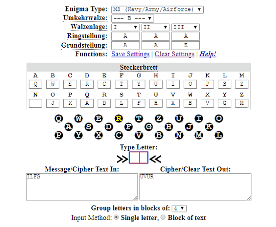 enigma machine simulator