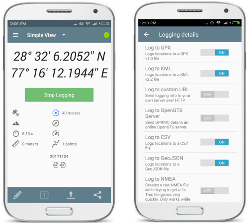 GPSLogger for Android