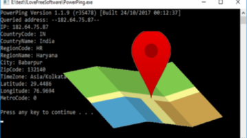 IP to Location with this Command Line Utility for Windows