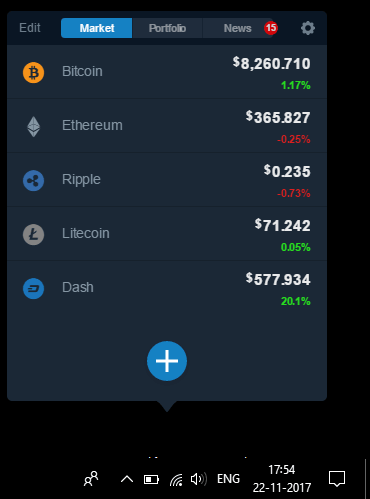 mammon cryptocurrency tracker