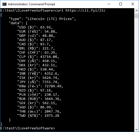 crypto exchange rate cli command line