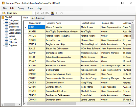 compact view sdf viewer