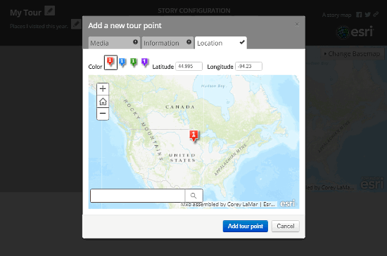 story map tour