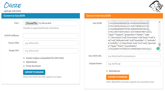 convert kml to shapefile online