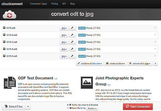 cloudconvert: odt to jpg