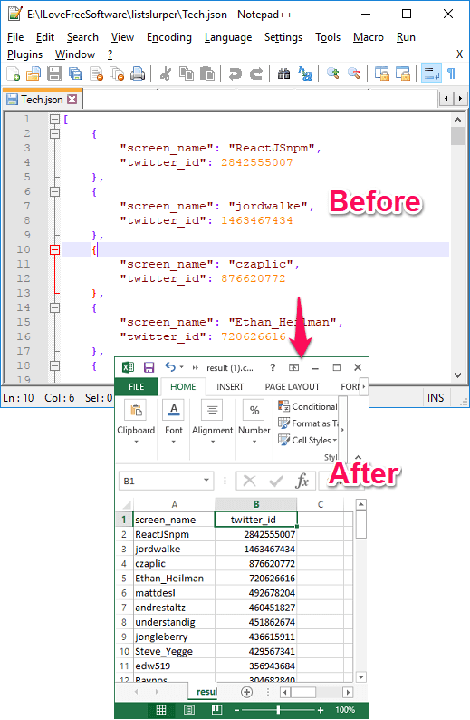 Convert Json Into Csv Lobasic