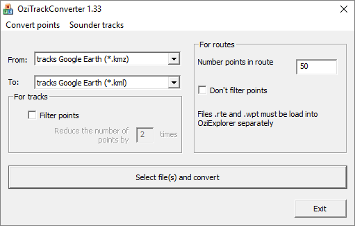 OziTrack KMZ to KML Converter