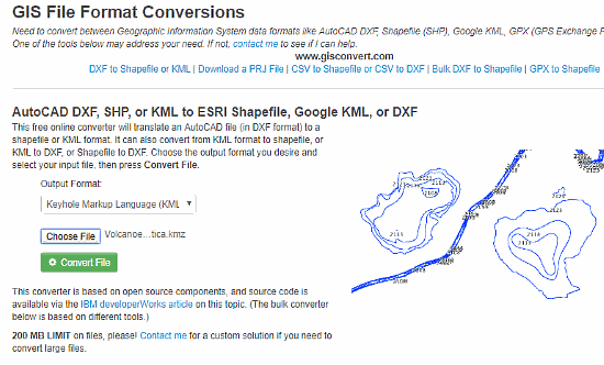 convert xml to kml online free