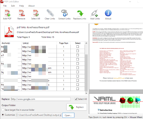 extract links from a web page